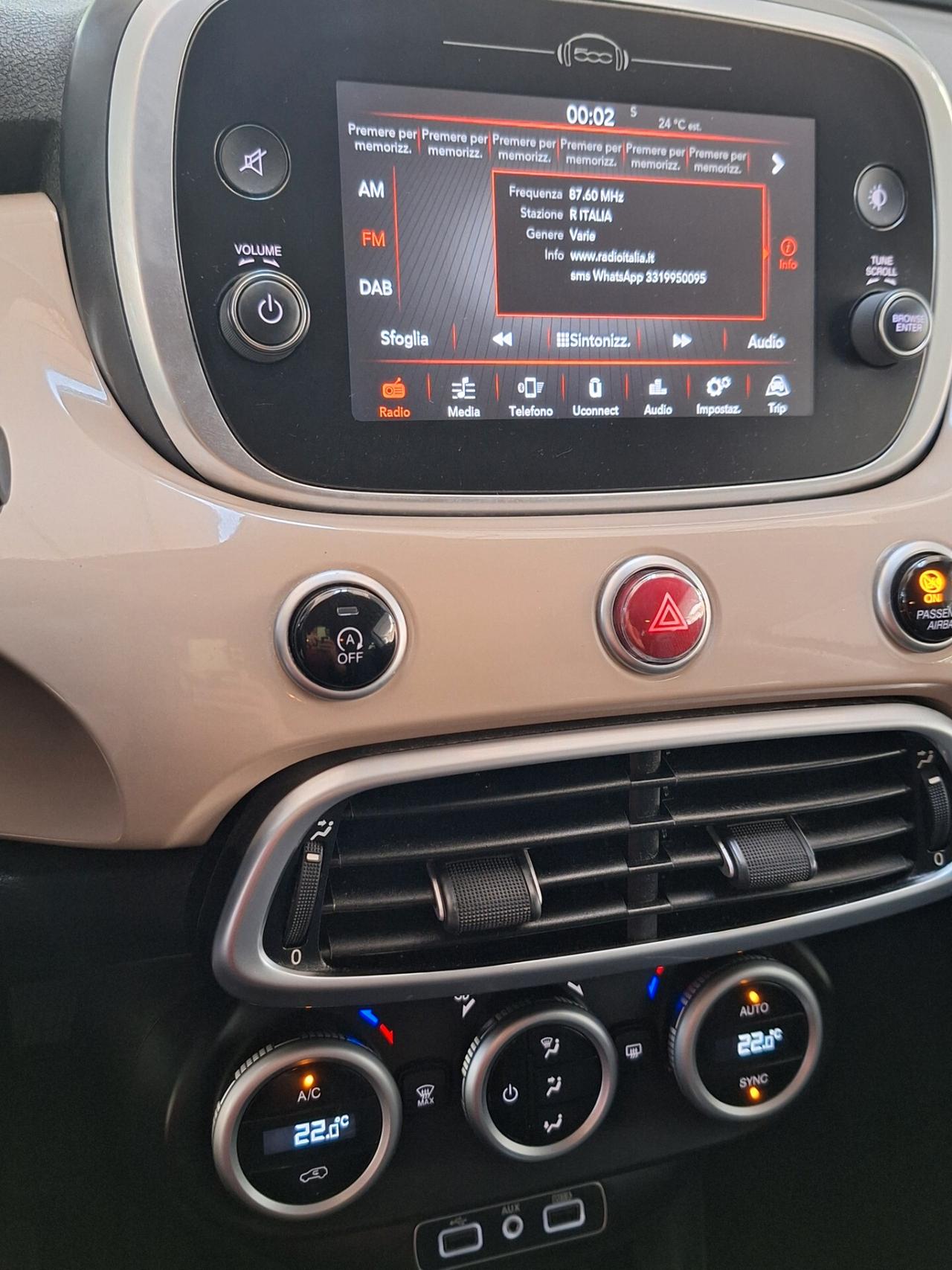 Fiat 500X 1.6 MultiJet 120 CV Cross Full Led