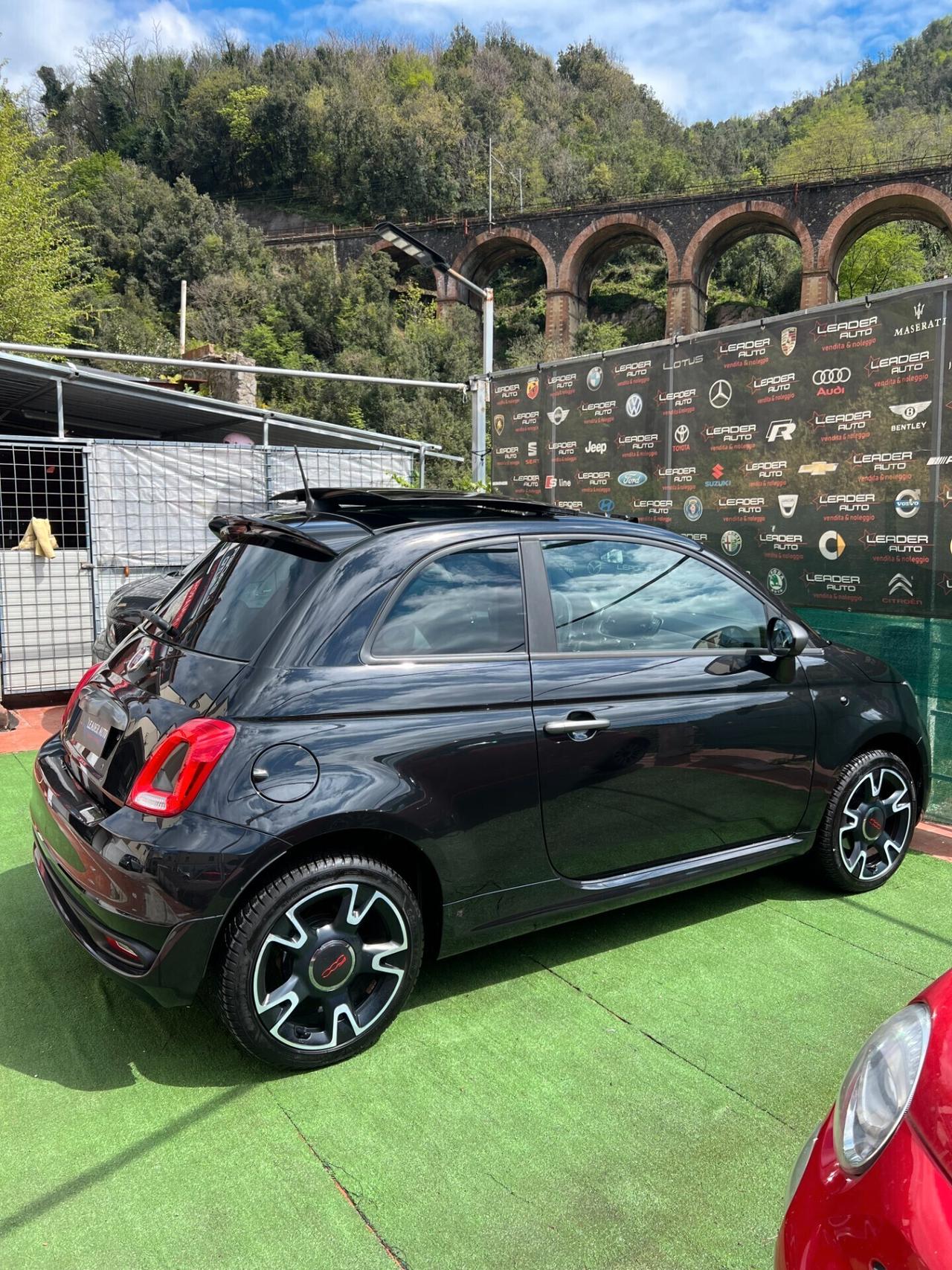Fiat 500 "S" 1.2 69cv TETTO APRIBILE - MISTO PELLE