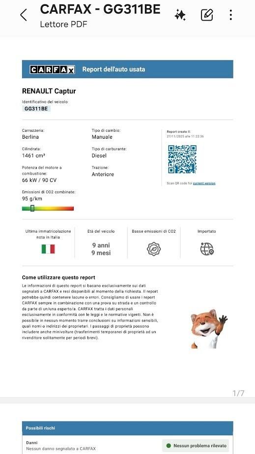 Renault Captur dCi 8V 90 CV Start&Stop Energy Life