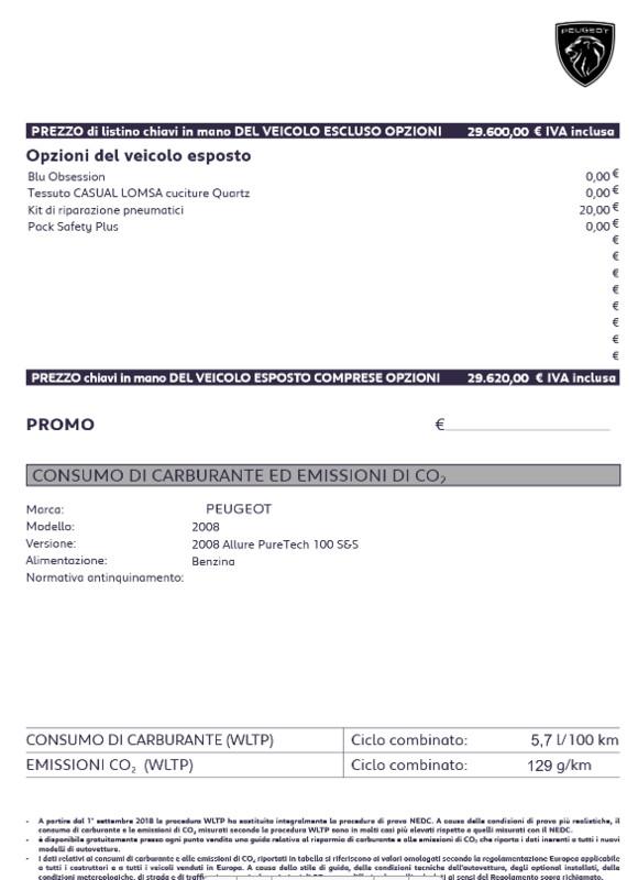 Peugeot 2008 2008 PureTech 100 S&S Allure