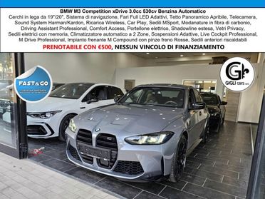BMW M3 M3 Comp Tetto C.19" 20" Harman Kardon Carbonio Led
