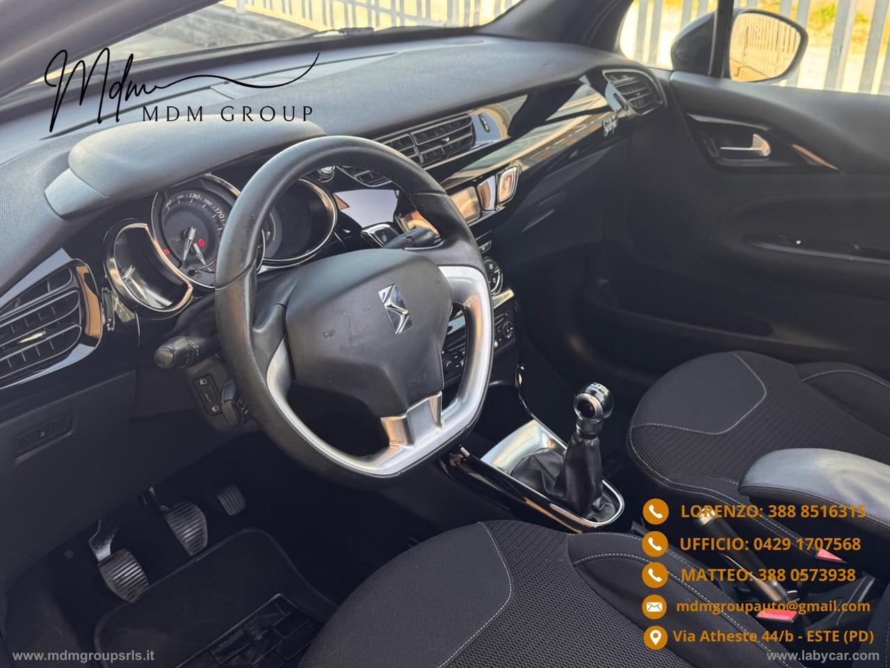 DS AUTOMOBILES DS 3 1.2 VTi 82 Chic Cabrio OK NEOPATENTATO