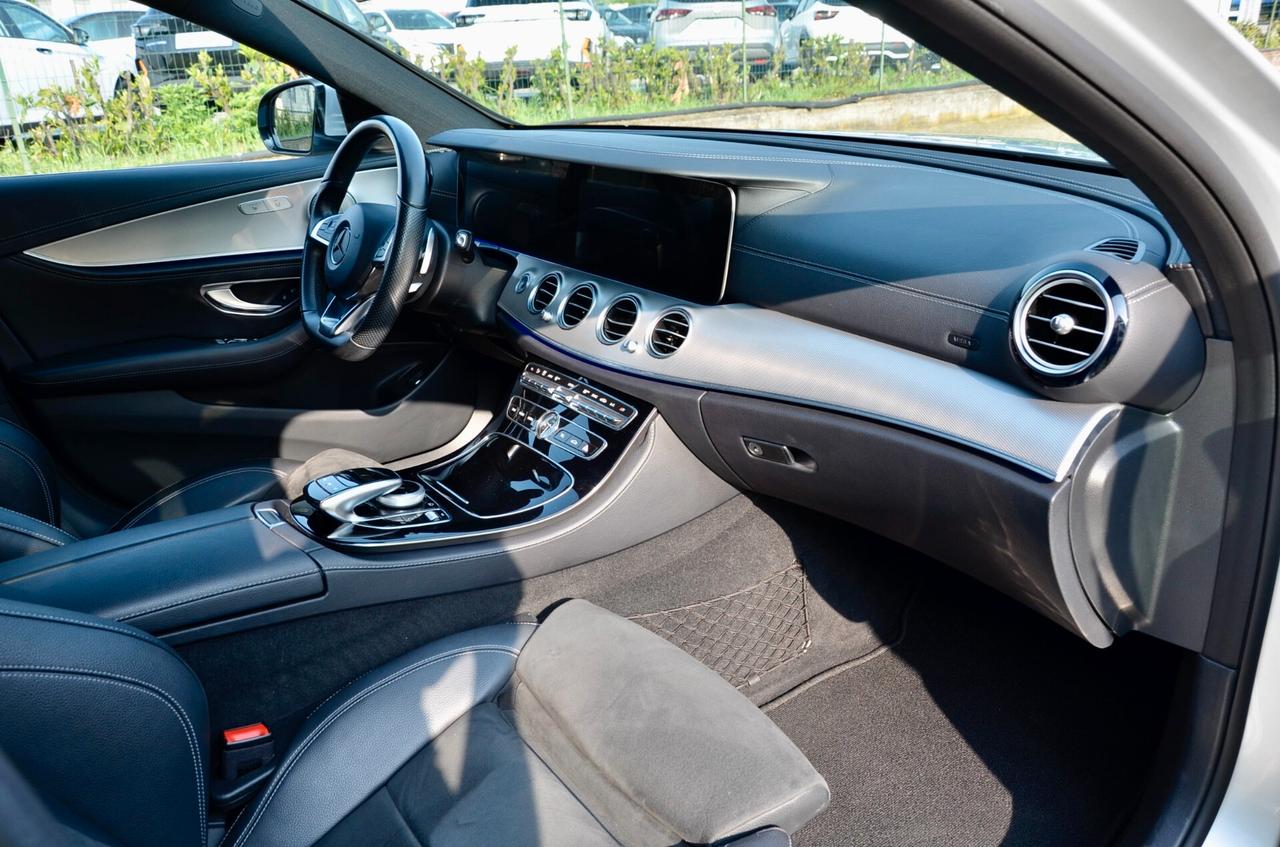 MERCEDES-BENZ E 220d PREMIUM AMG LINE 194cv AUTO, UFF ITALIANA, SERVICE MERCEDES, EURO 6C, HI-FI BURMESTER, MULTIBEAM, RETRO 360°, PERMUTE