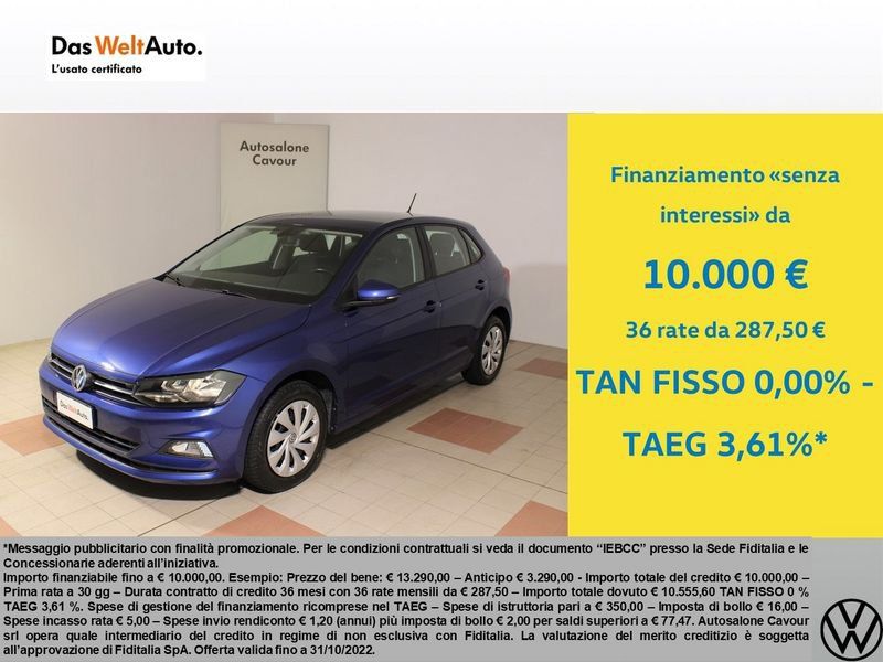 Volkswagen Polo  1.0 TGI 5p. Comfortline BlueMotion Technology