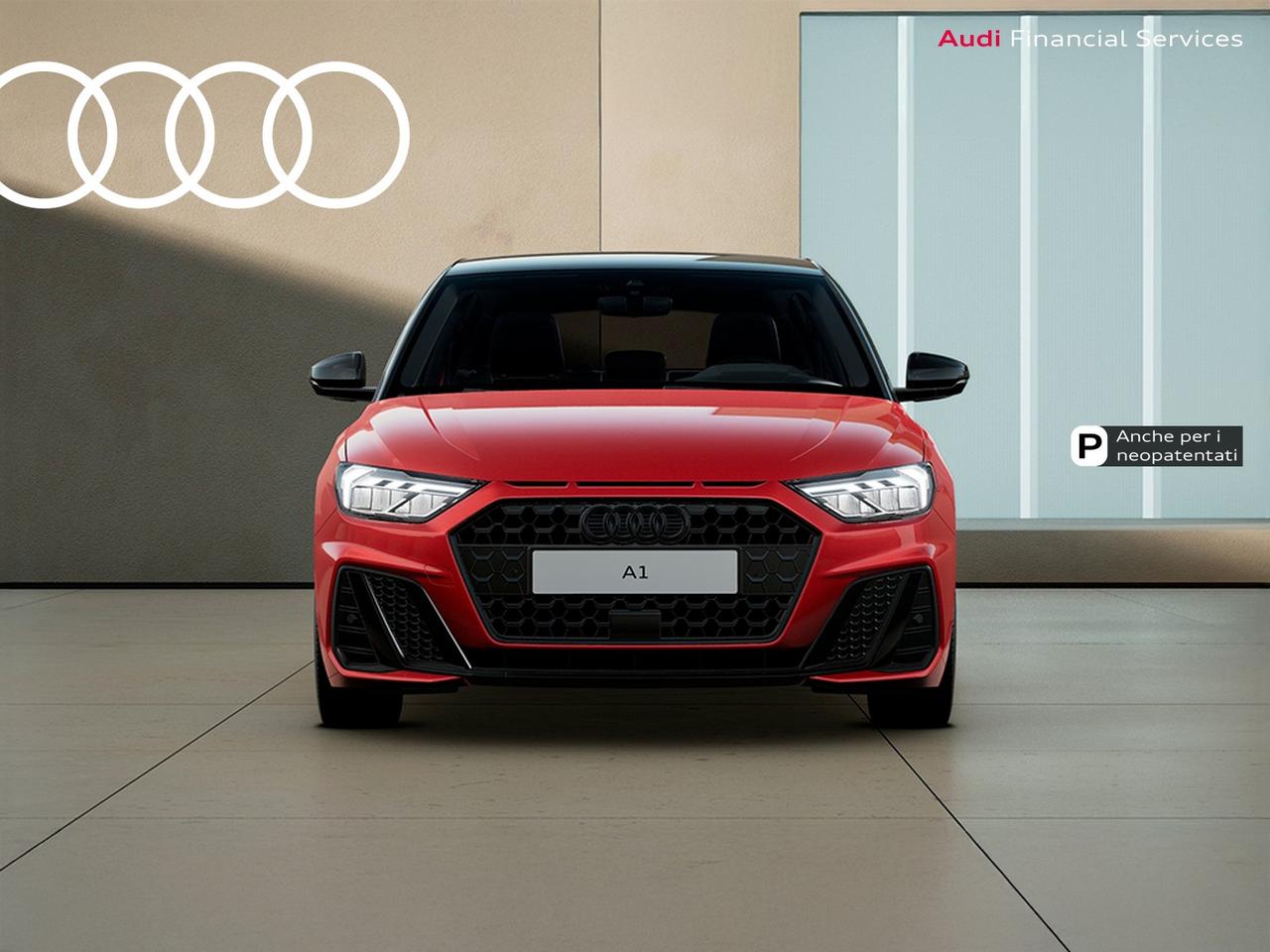 Audi A1 sportback 30 1.0 tfsi identity black 116cv s-tronic