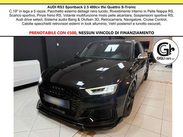 Audi RS3 Sportaback 2.5 tfsi Scarico RS Pelle Nappa Bang