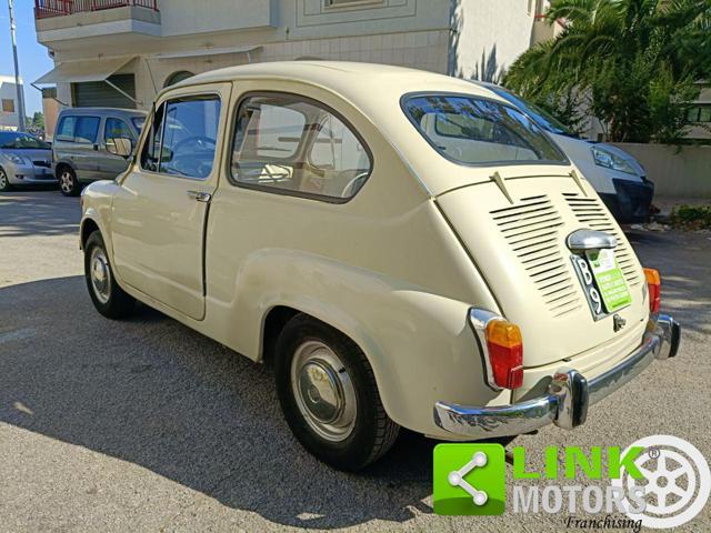 FIAT 600 D FANALONA LIBRETTO E TARGHE ORIGINALI