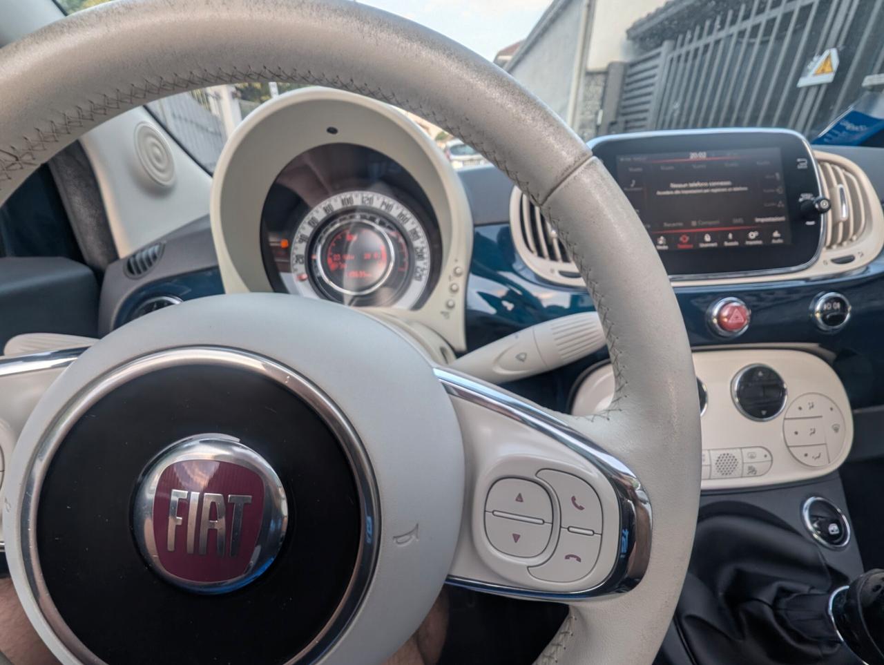 500 Cabrio, unico proprietario Lounge Blu mezzanotte