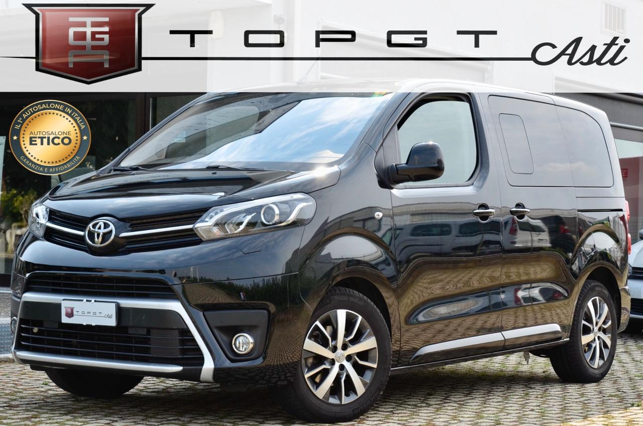 TOYOTA PROACE VERSO 1.5d 120cv LUXURY COMPACT 8 POSTI, UNICOPROPRIETARIO, TETTO, UFF ITALIANA, EURO 6D, NAVI, RETROCAMERA 360°, PERMUTE