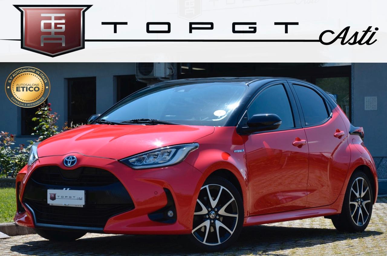 TOYOTA YARIS 1.5h PREMIERE CVT 92cv, SERVICE UFF TOYOTA, UFF ITALIANA, EURO 6D, APPLE ANDROID, NAVI, PERMUTE