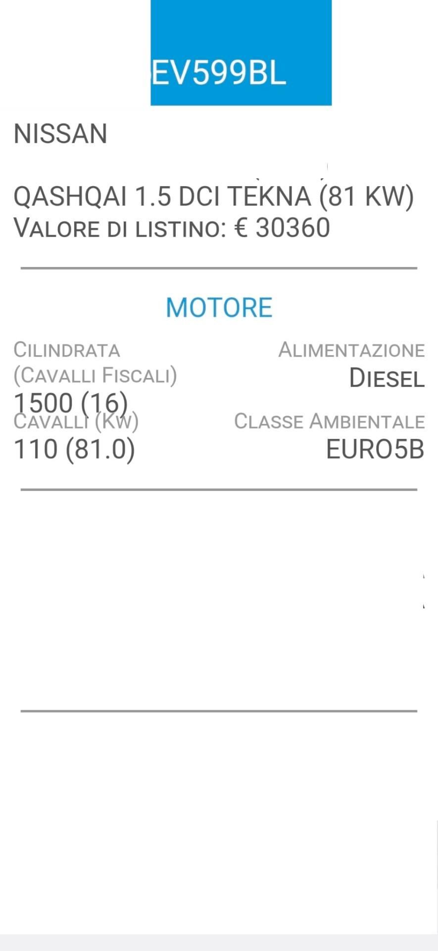 Nissan Qashqai 1,5 dCi-CINTA DISTR-NAVI-TELECA-4 REVISIONI