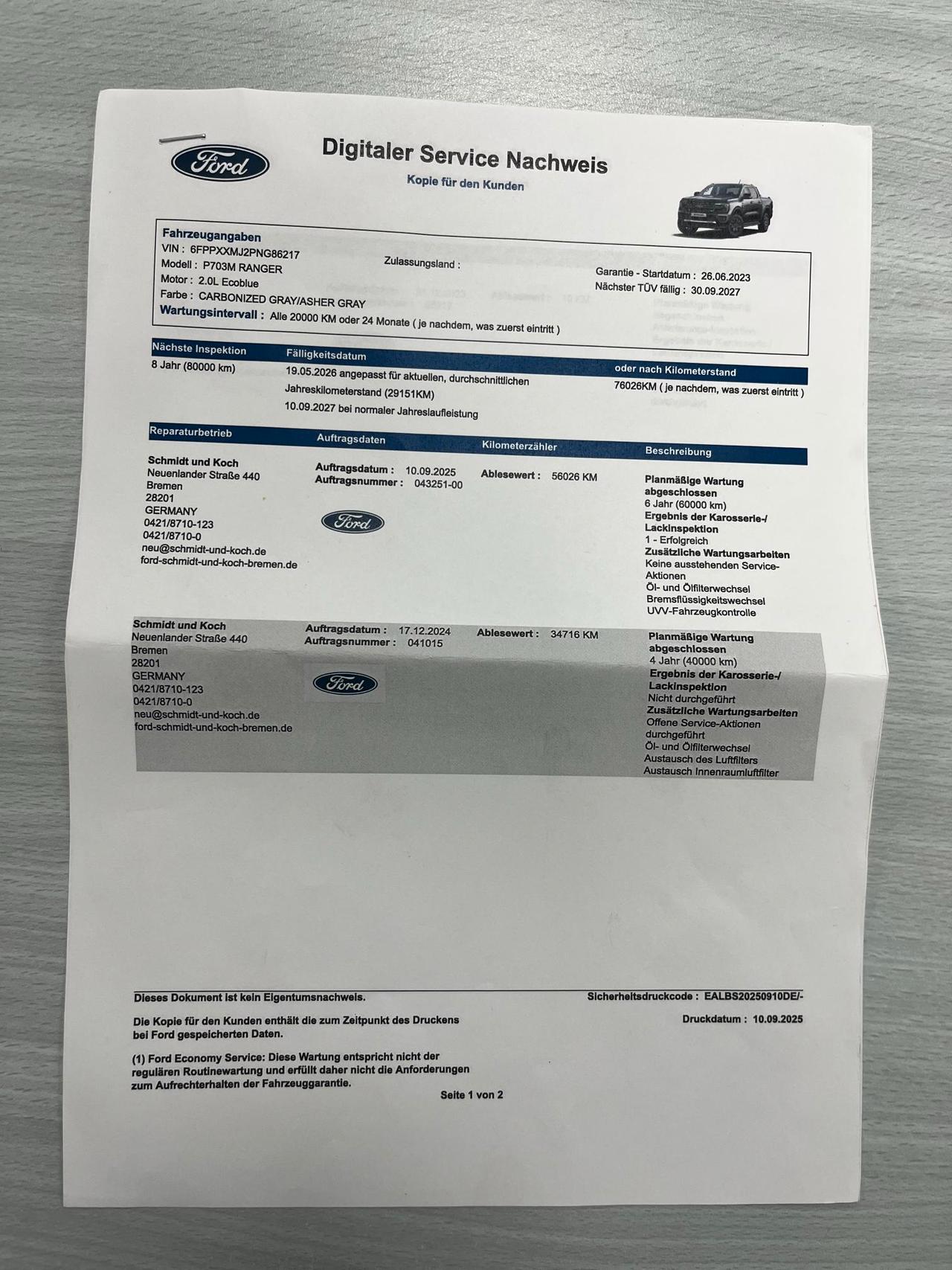 Ford Ranger Doppia Cabina Ranger 2.0 TDCi ECOBLUE 205cv WILDTRAK 4WD