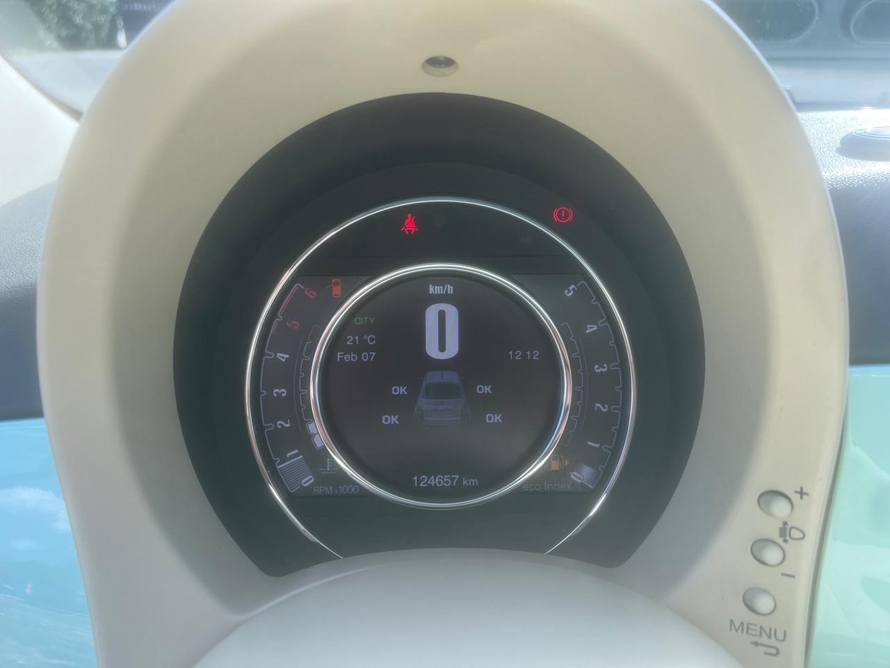 Fiat 500 1.3MJT 95CV Lounge LATTE E MENTA-2015