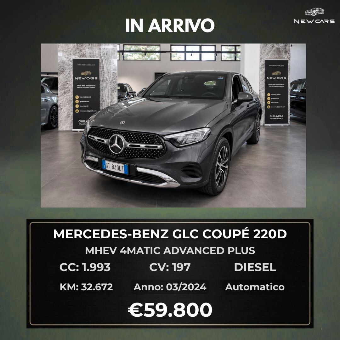 Mercedes-benz GLC 220 d 4Matic Mild hybrid Coupé Advanced Plus