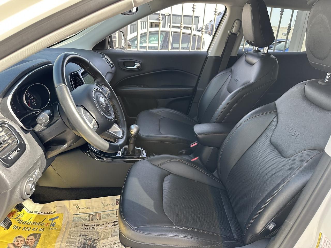 Jeep Compass 1.6 Mjt 120 Cv Limited 2018 Pelle