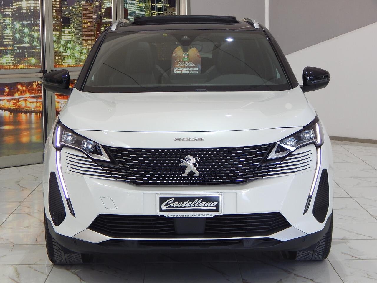 Peugeot 3008 1.5 bluehdi GT Pack EAT8 TETTO-NAVI-PELLE-PARK-LED