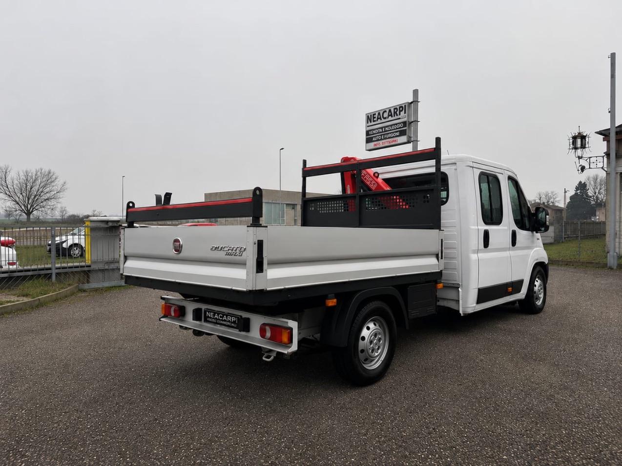 Fiat Ducato MAXI 2.3 MJT 130CV CASSONE GRU FASSI DOPPIA CABINA