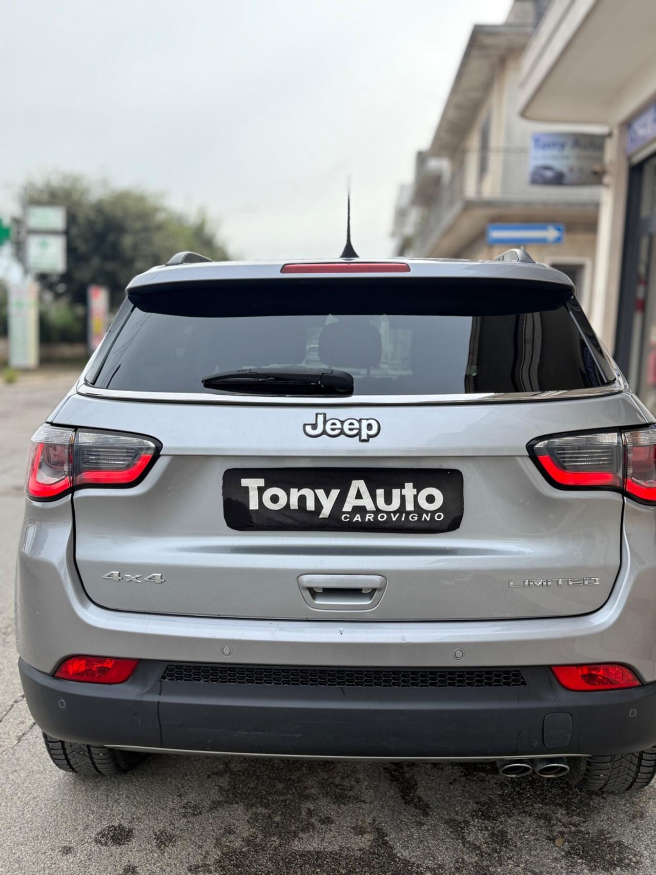 Jeep Compass 2.0mjt Limited 4wd 140cv auto NAVI FULL LED,INTERNI IN PELLE, KM CERTIFICATI JEEP,UNI PROP.