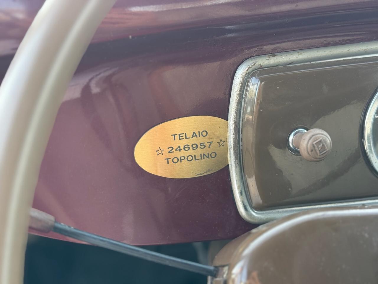 FIAT Topolino C 1951 carozzeria Alvaro ASI