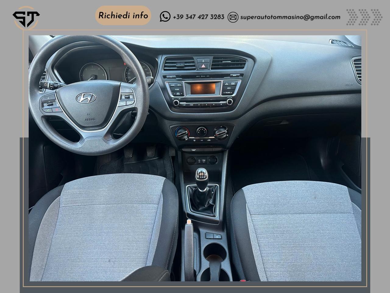 Hyundai i20 1.1 CRDi 75 CV 5 porte KM 84.000 Certificati