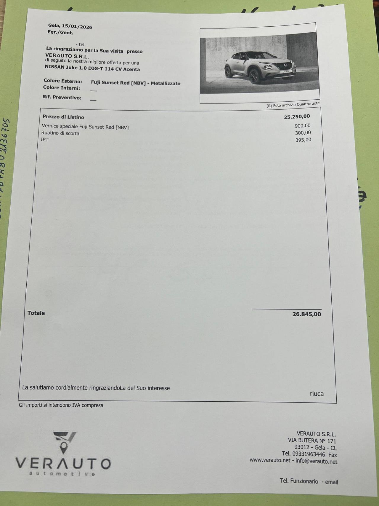 Nissan Juke 1.0 DIG-T 114 CV Acenta