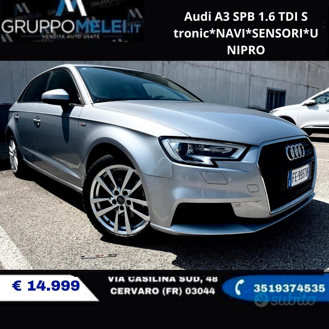 Audi A3 SPB 1.6 TDI S tronic*NAVI*SENSORI*UNIPRO