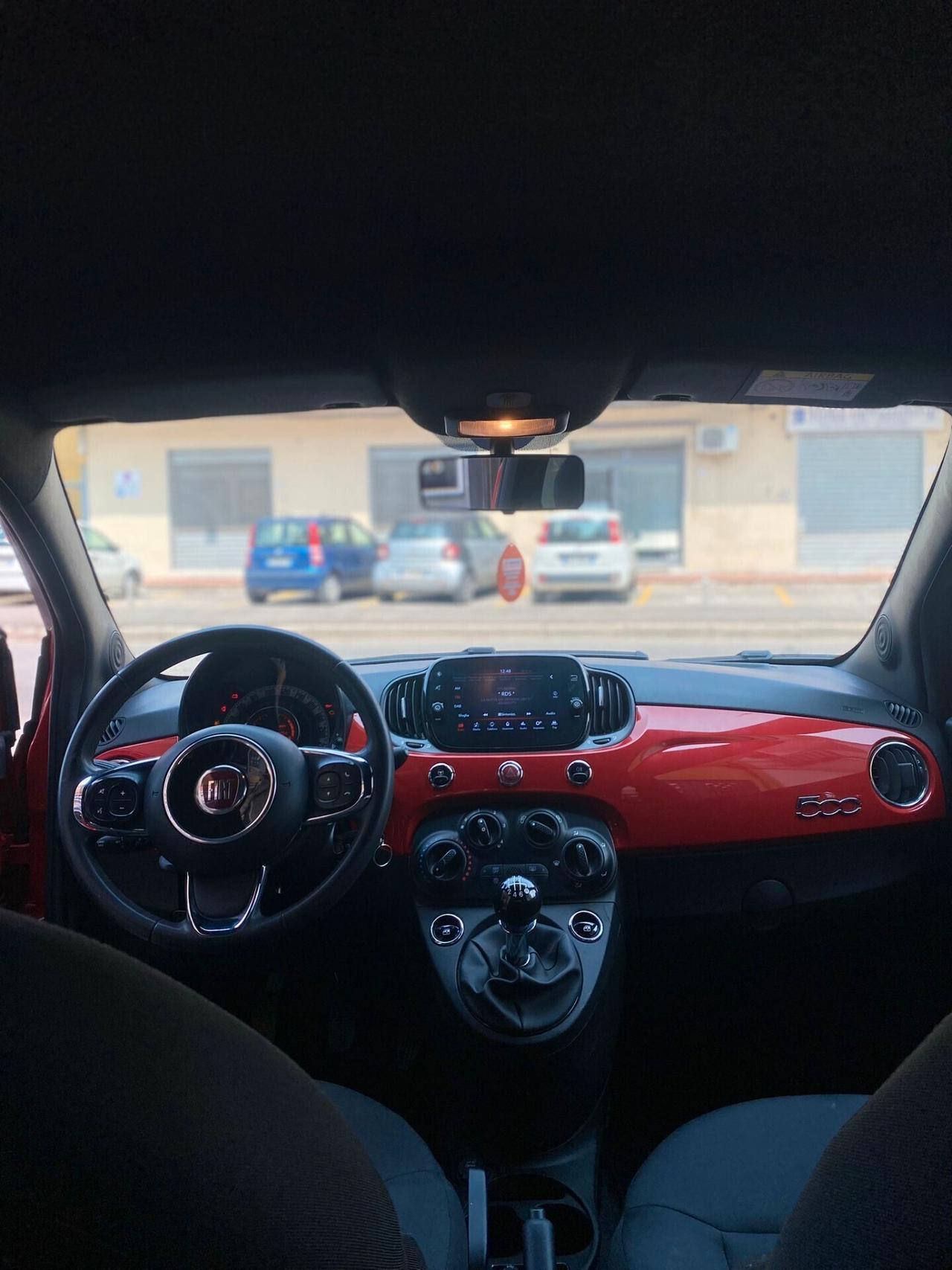 Fiat 500 1.0 Hybrid Red