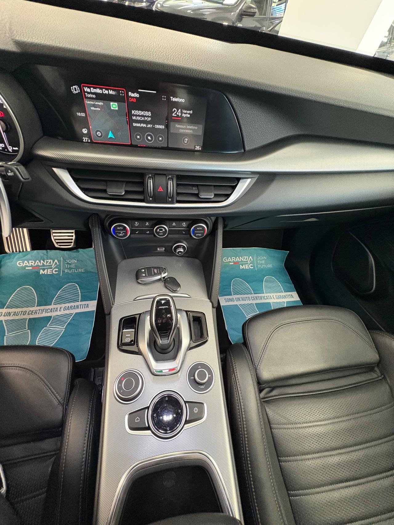 Stelvio Veloce 2.0 280CV 2020 km91000 Total black