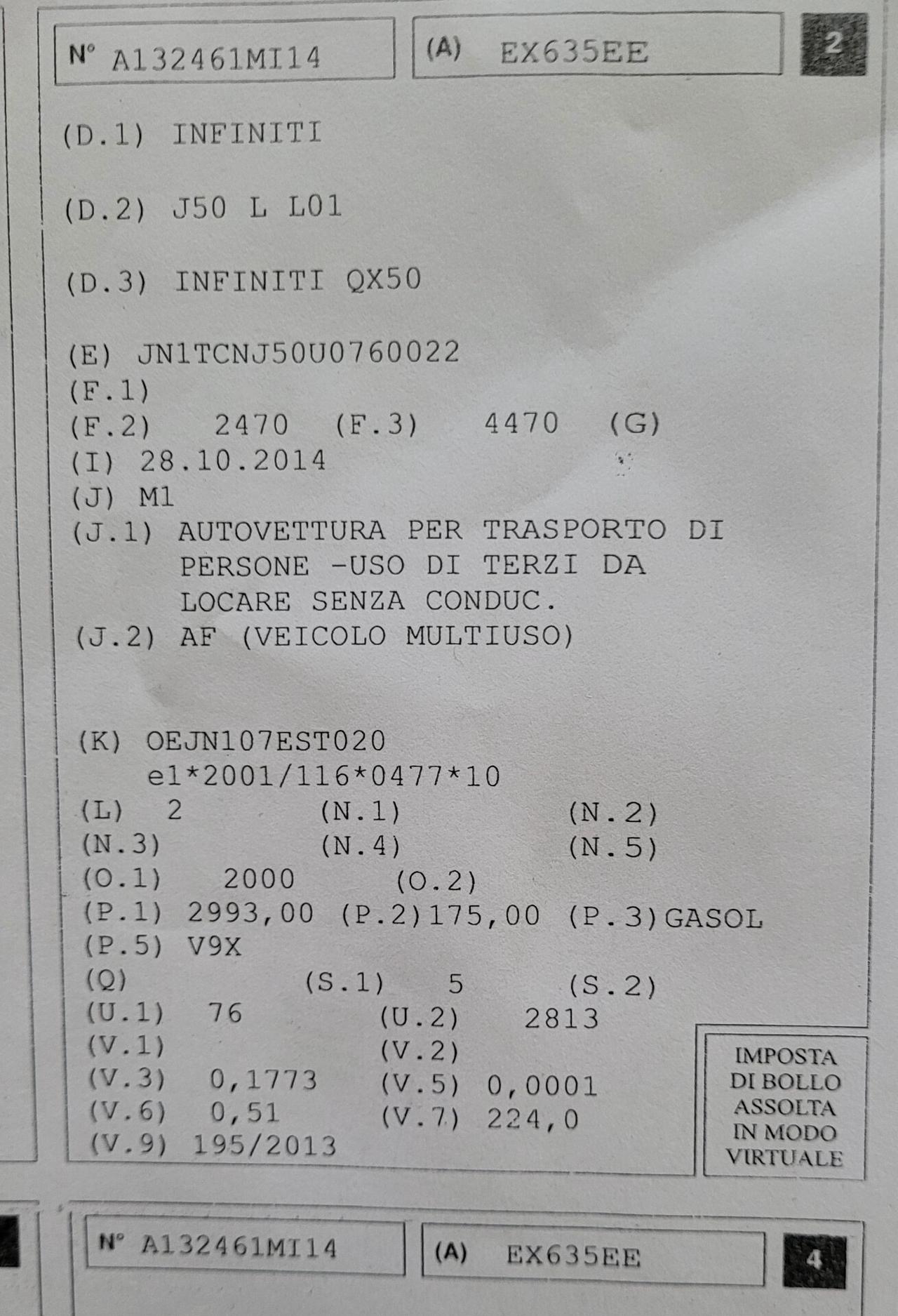 Infiniti QX50 3.0 diesel GT Premium