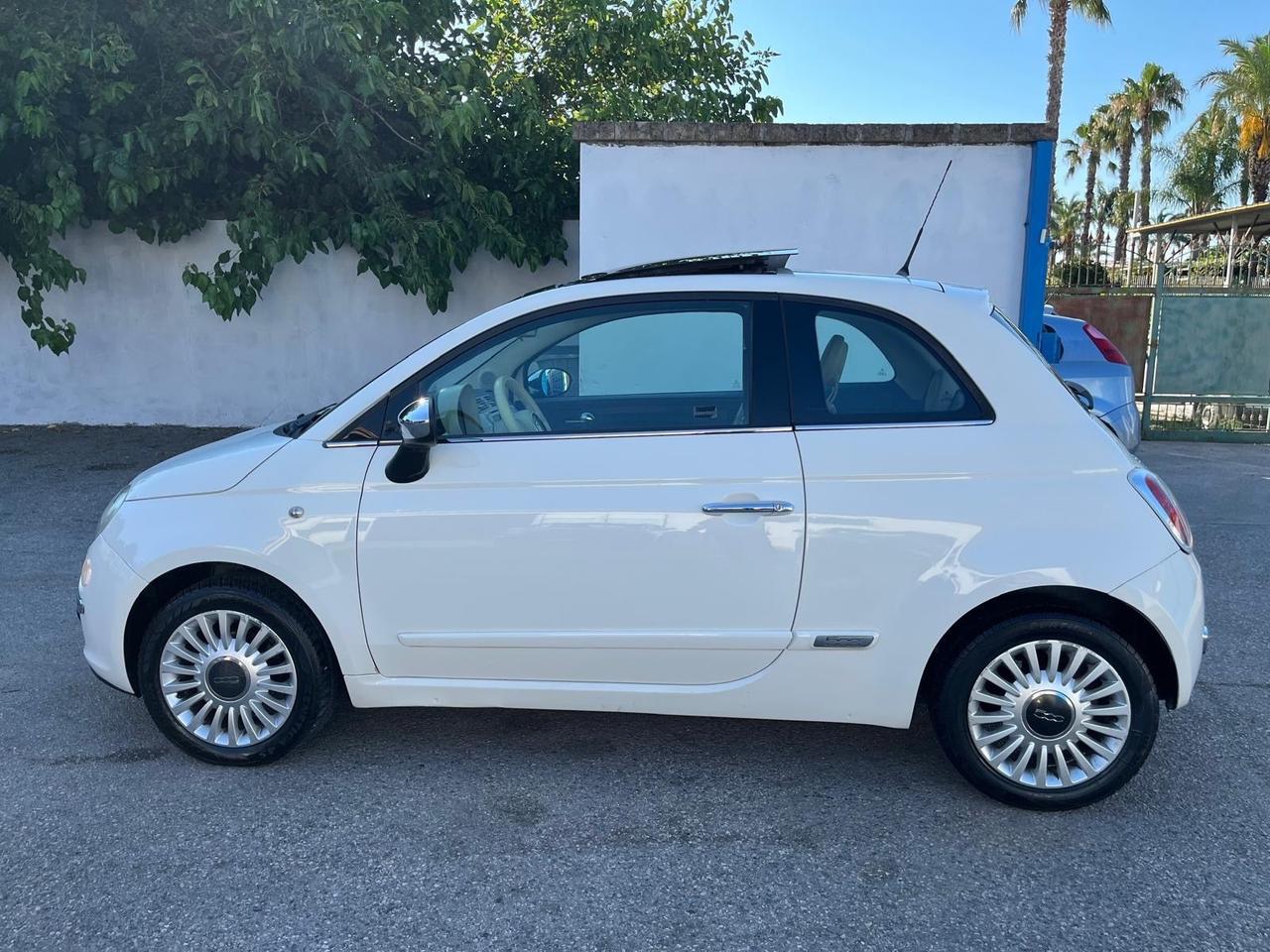 Fiat 500 Lounge 1.2 benz-tetto apri-2008