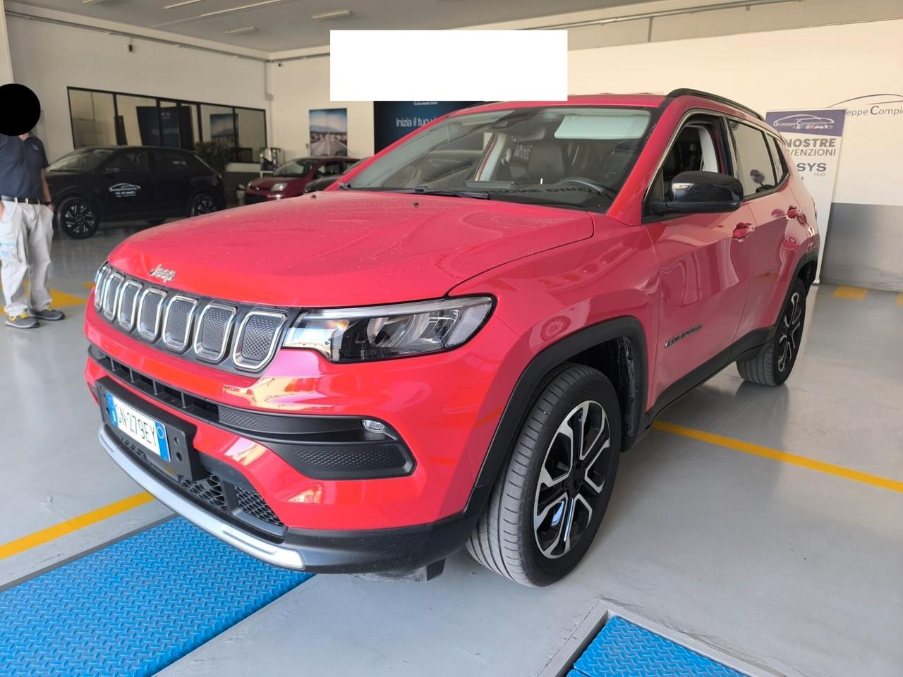 JEEP COMPASS 1.6 M-JET 16V 130CV 6M. 2WD LIMITED ( FARI LED - COCKPIT - ADAPTIVE CRUISE - PELLE - MIRROR - TELECAMERA POST. )