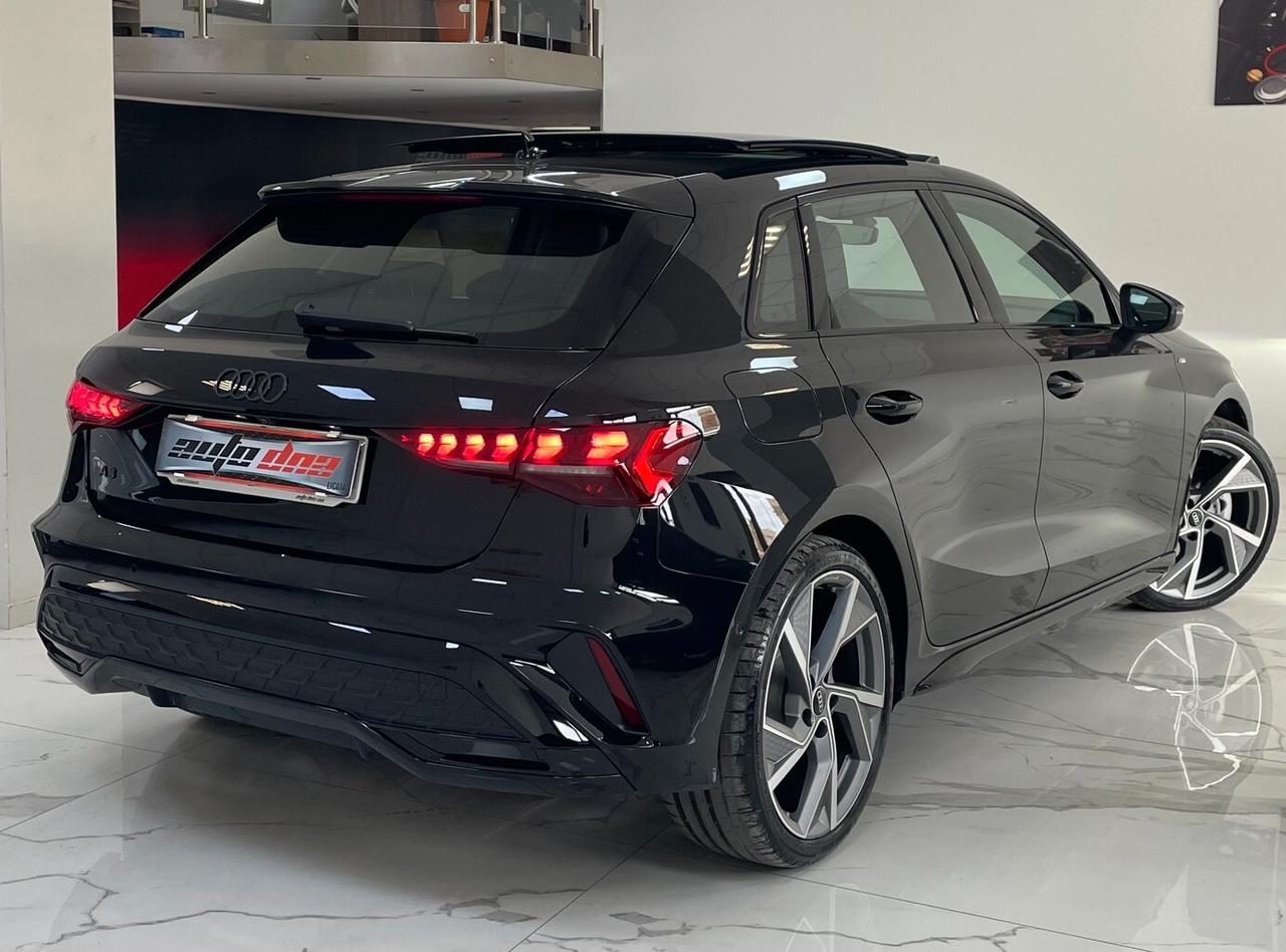 Audi A3 SPB 35 TDI 150CV S tronic S-line x3 Identity Black