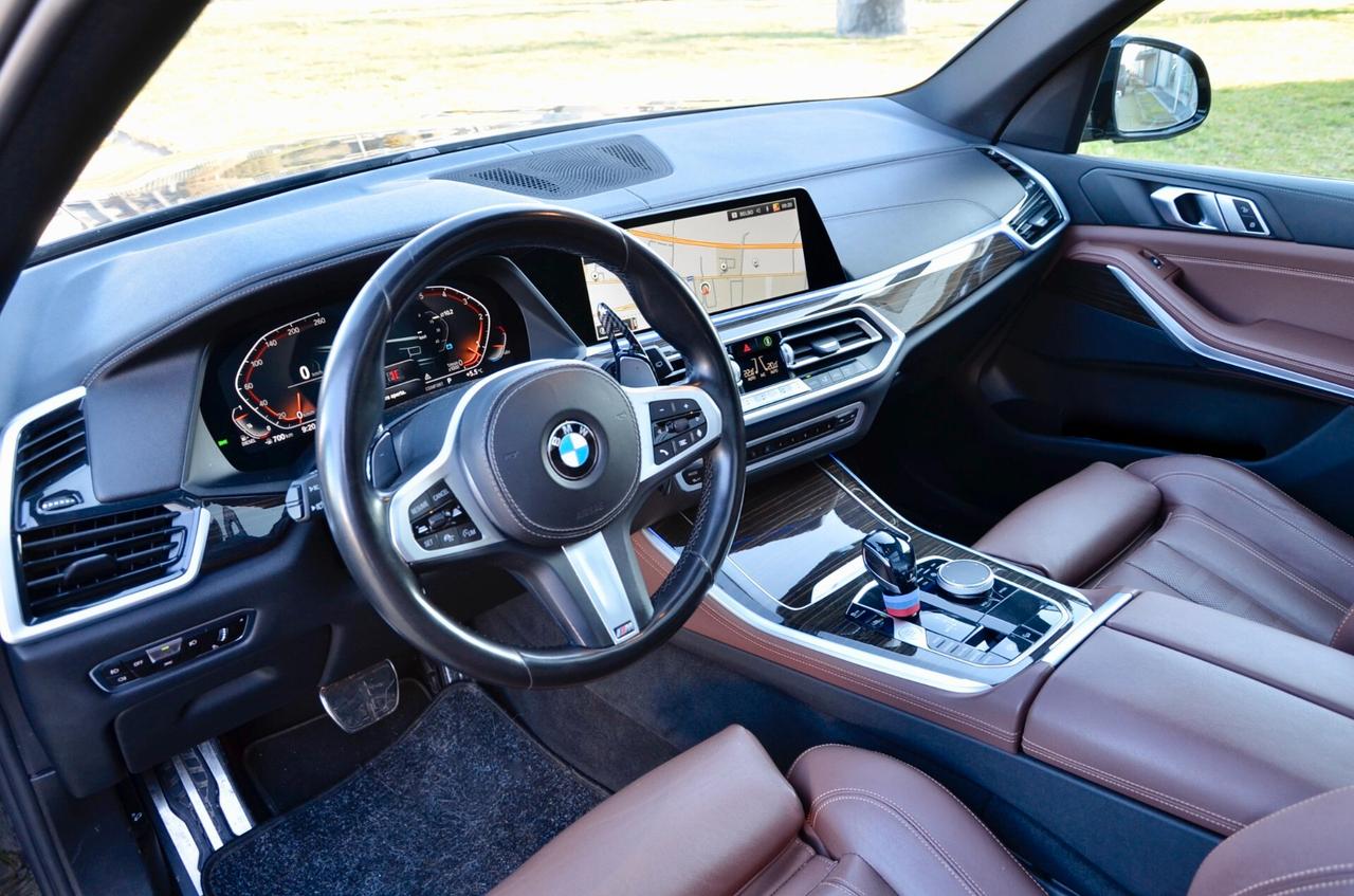 BMW X5 XDRIVE30d MHEV 48V MSPORT 286cv AUTO, UFF ITALIANA, EURO 6D, PACCHETTO SERVICE BMW, TETTO, MBRAKES, PELLE TOTALE, PERMUTE