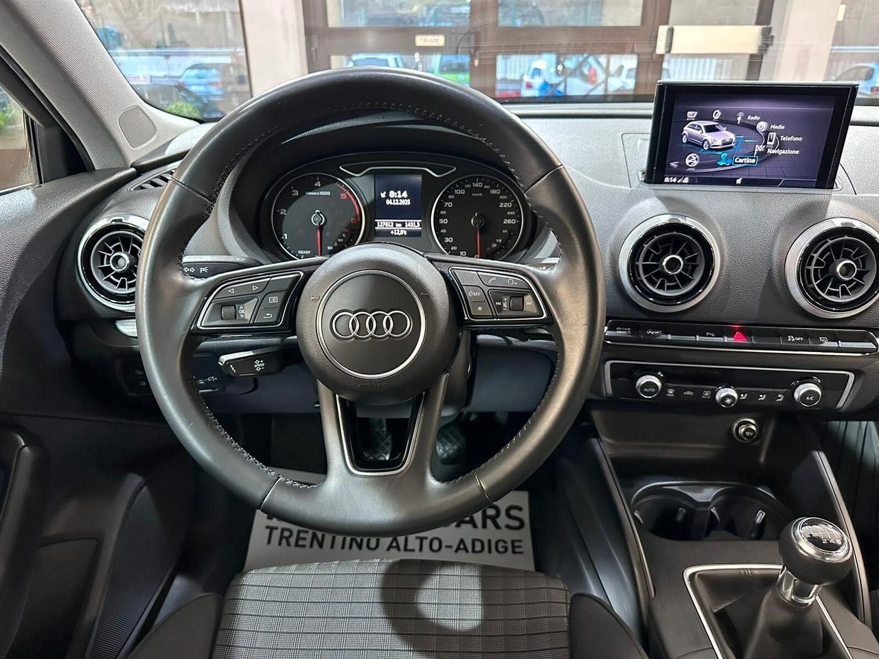 AUDI A3 SBK 30 1.6TDI 116CV 2019 MANUALE