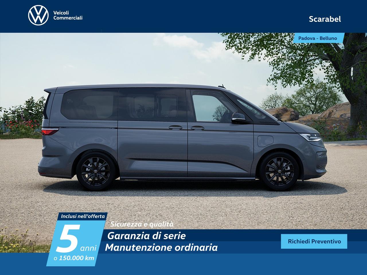 Volkswagen T7 Multivan lungo 1.5 phev life 4motion 245cv dsg 7p.ti
