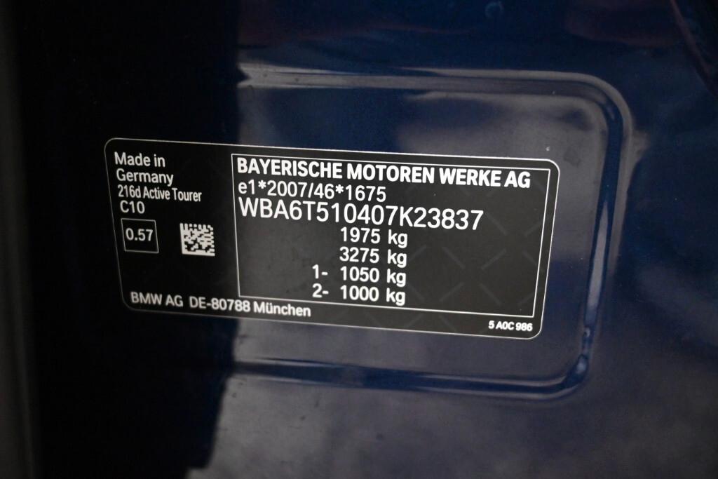 BMW 216D ACTIVE TOURER 116CV STEPTRONIC BUSINESS ADVANTAGE ( FARI LED - PELLE - CRUISE - NAVI - PARK ASSISTANT - TELECAMERA POST. )