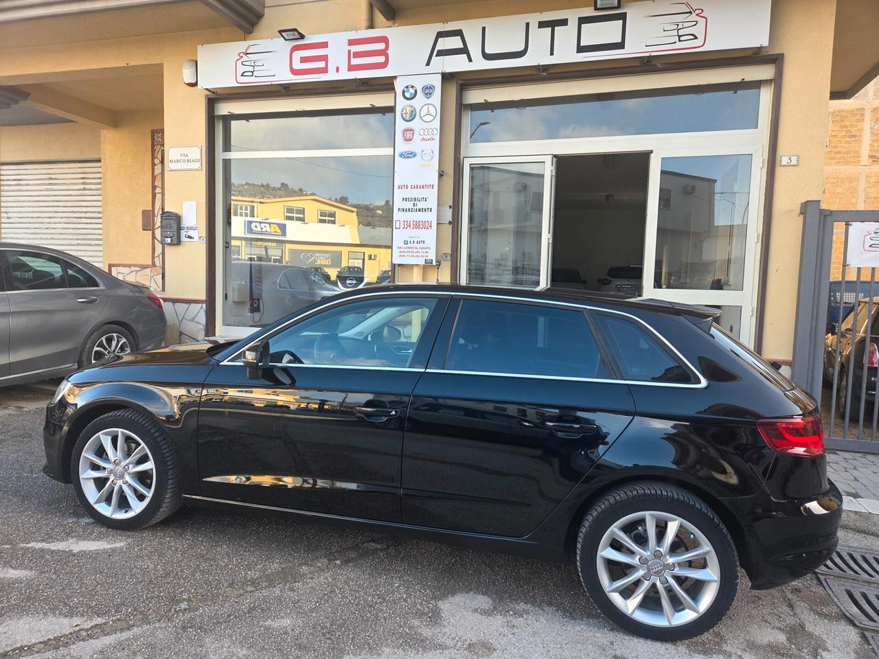 AUDI A3 1.6 TDI 110 CV ANNO 2014 FARI LED NAVIG KMCERT