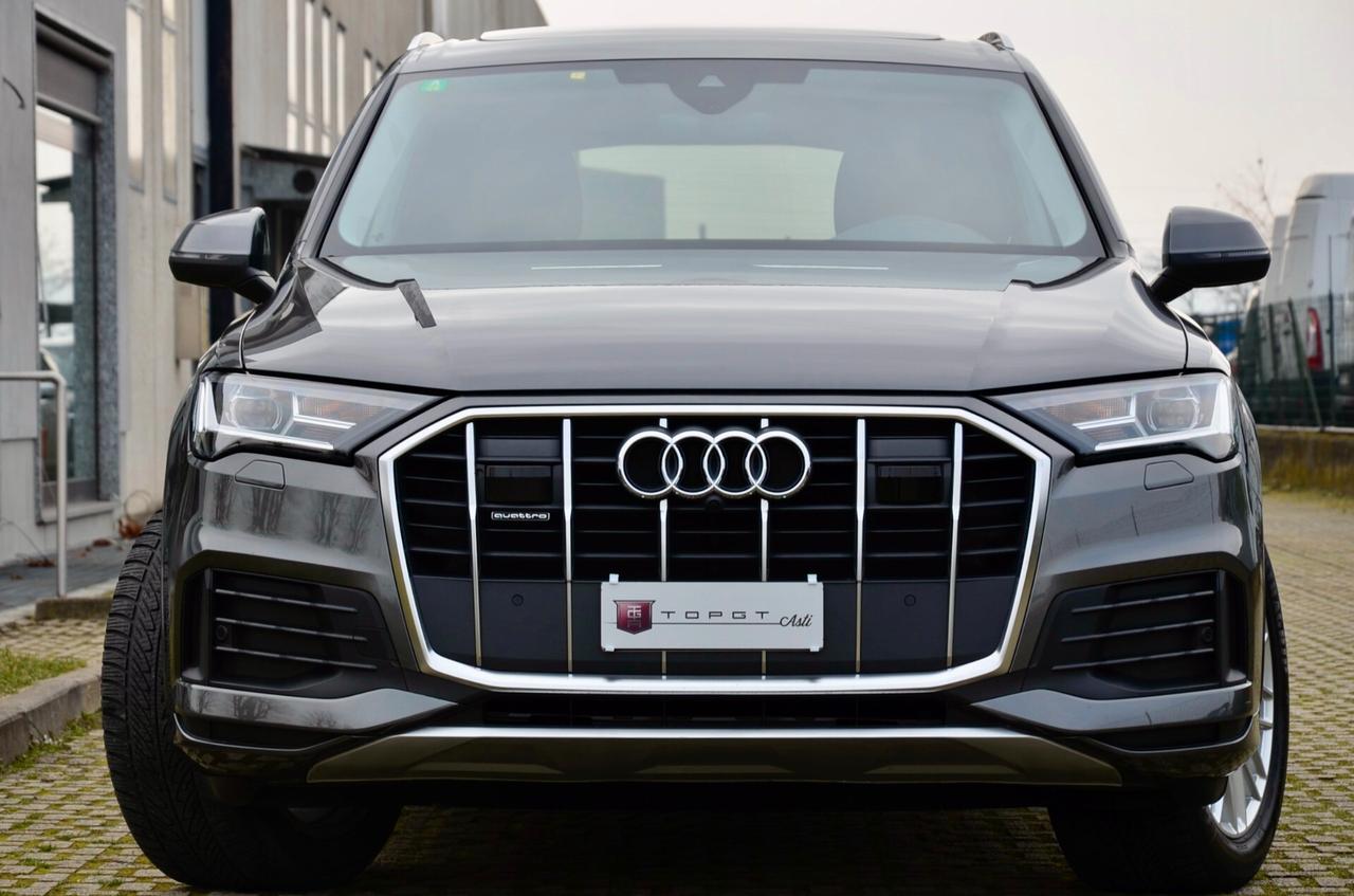 AUDI Q7 50 3.0 TDI MHEV QUATTRO TIPTRONIC 286cv IVA ESPOSTA, GARANZIA UFF AUDI, UNICOPROP, SERVICE UFF AUDI, UFF ITALIANA, EURO 6D, TETTO, HI-FI BANG&OLUFSEN, 20", PERMUTE