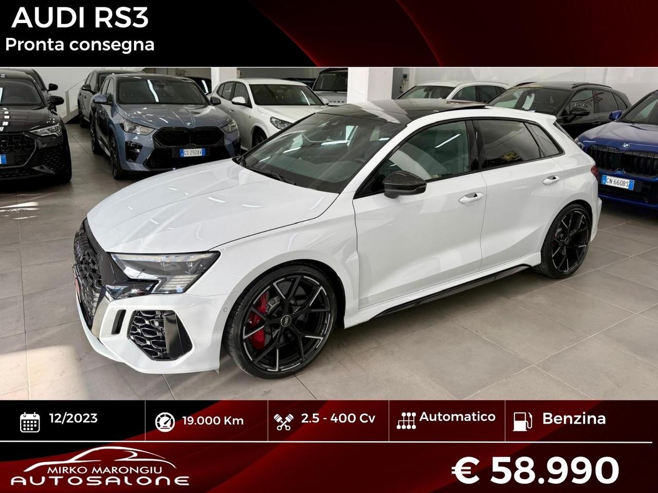 Audi RS 3 SPB TFSI quattro S tronic FINANZIABILE