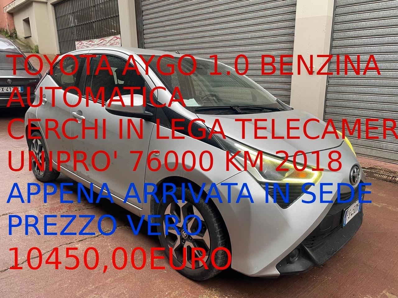TOYOTA AYGO 1.0 AUTOMATICA* PREZZO VERO* 5 PORTE UNIPRO- KM CERTI- GARANZIA 12 MESIU