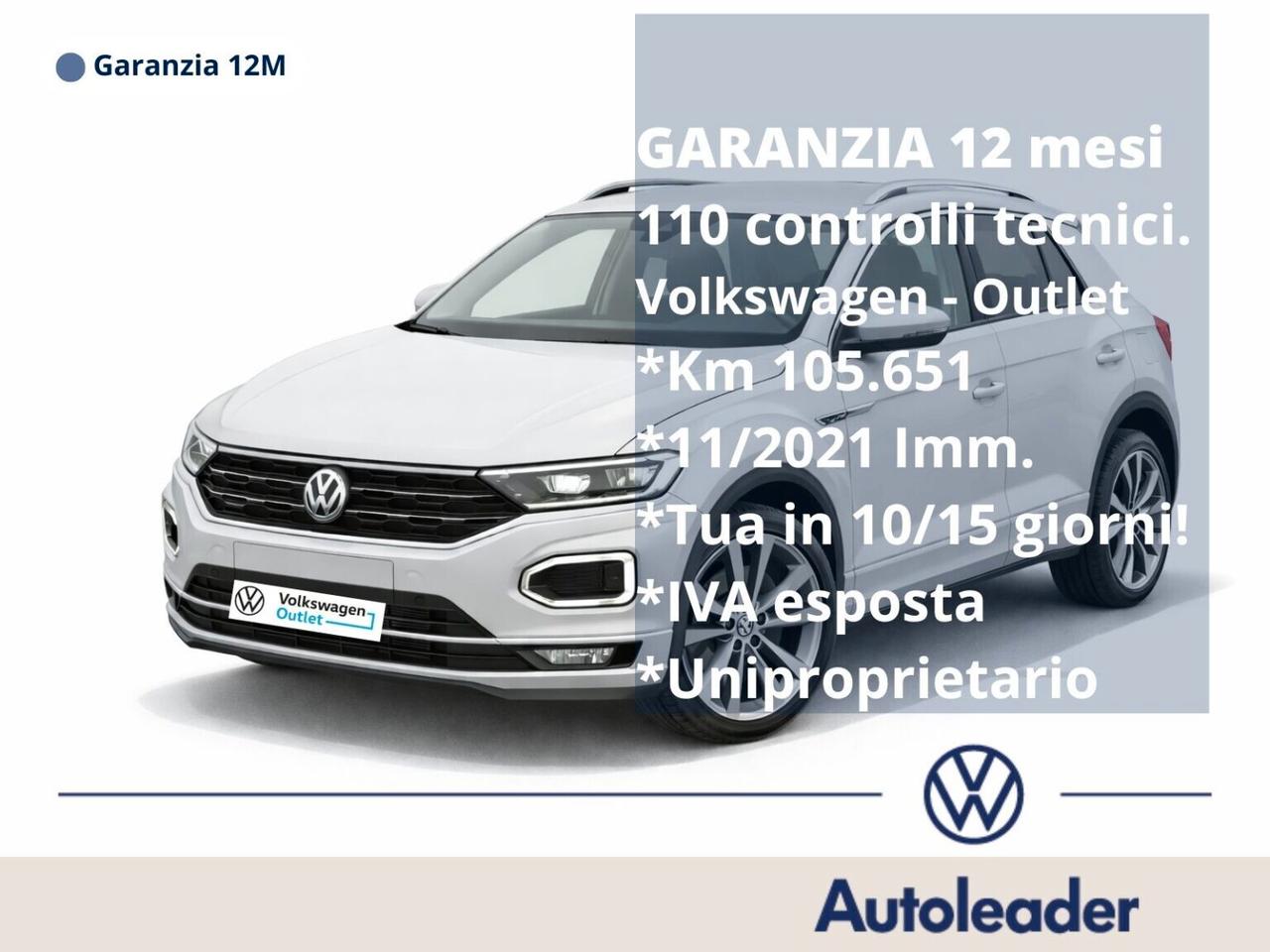 Volkswagen T-Roc 2.0 TDI SCR 150 CV DSG 4MOTION R-Line