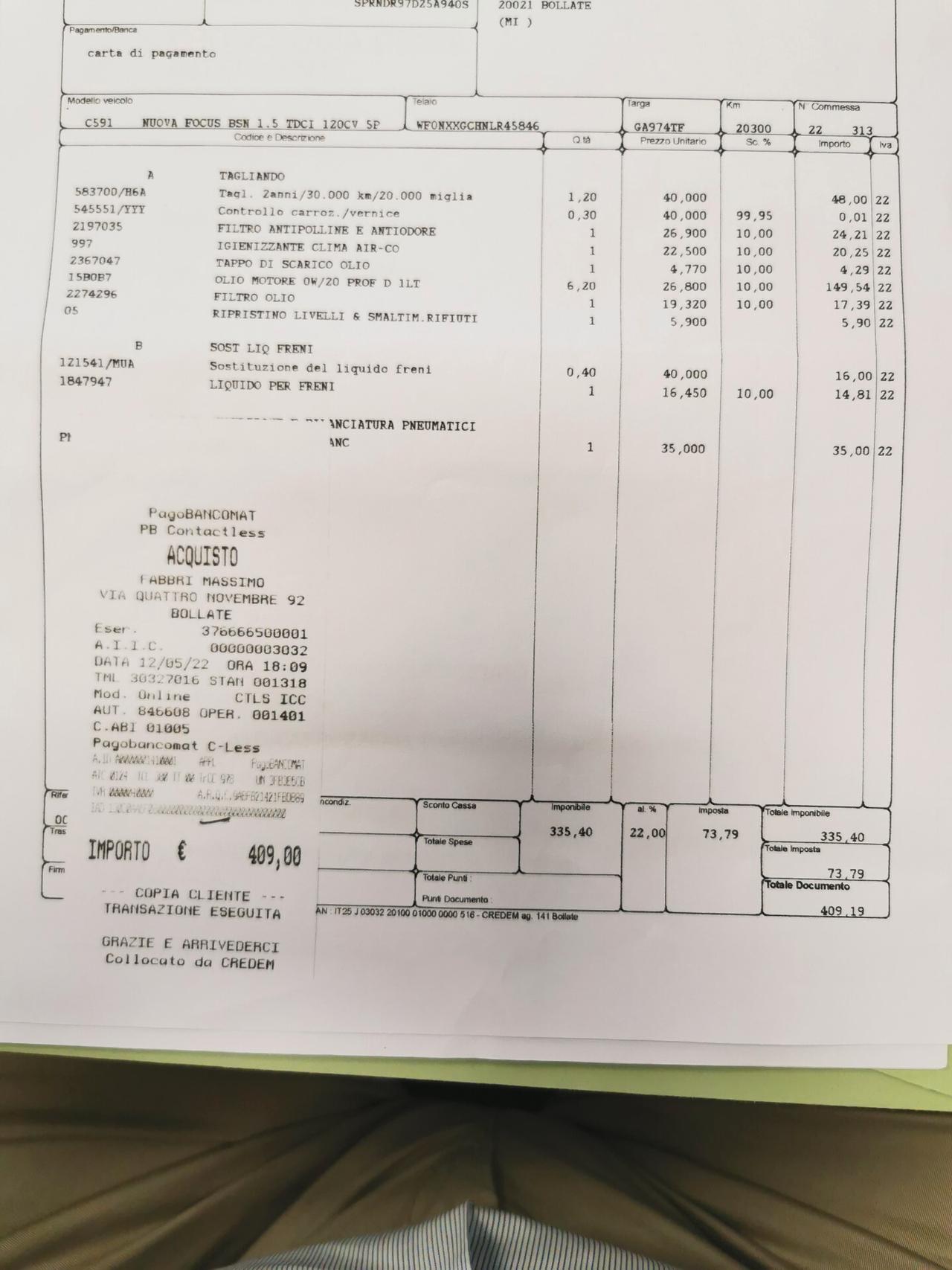 Ford Focus 1.5 EcoBlue 120cv aut.5p. ST-Line Co-Pilot