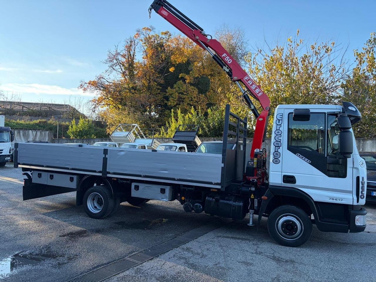 Iveco Eurocargo 75e17 cassone con gru fissa-2006