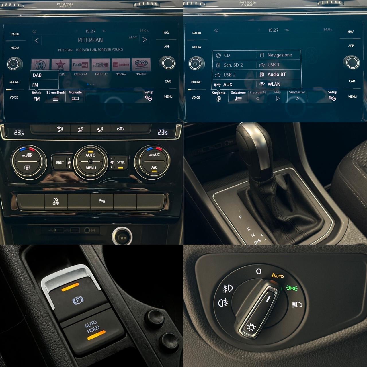 VOLKSWAGEN TOURAN COMFORTLINE DSG *GANCIO*7POSTI*CARPLAY*