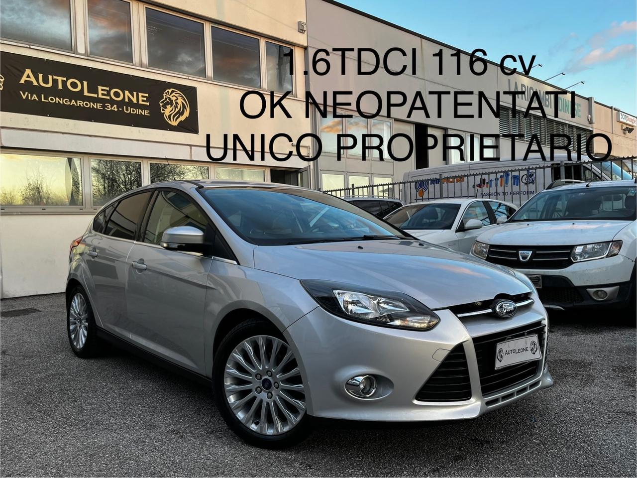 Ford Focus 1.6 TDCi 115 CV Titanium OK NEOPATENTI