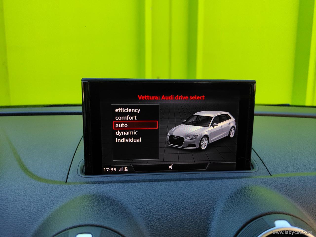 AUDI A3 SPB 35 TDI S tronic S-LINE VIRTUAL TAGLIANDI UFFICIALI