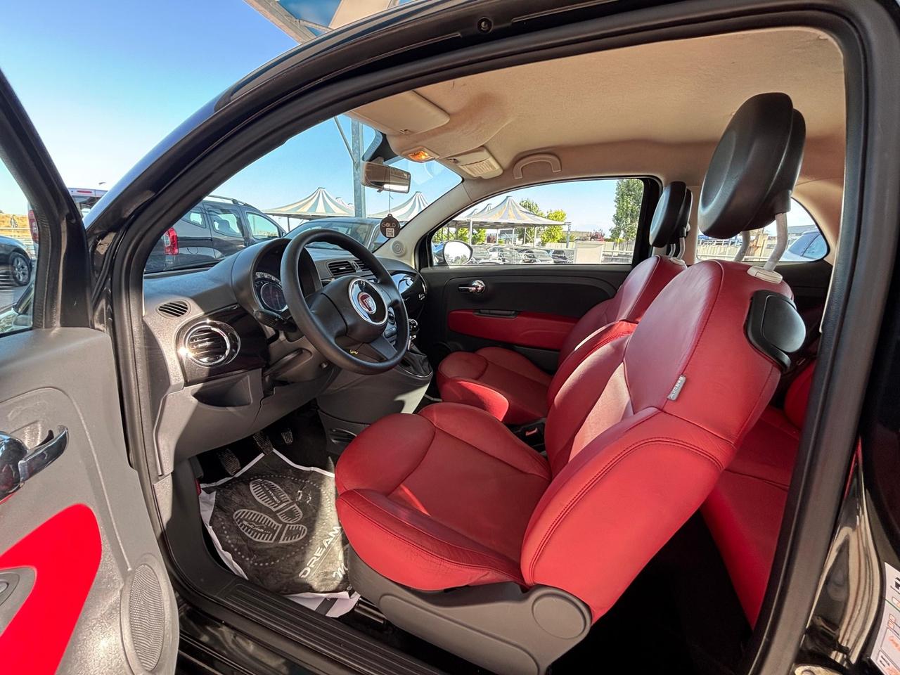 Fiat 500 1.2 Sport PELLE ROSSA