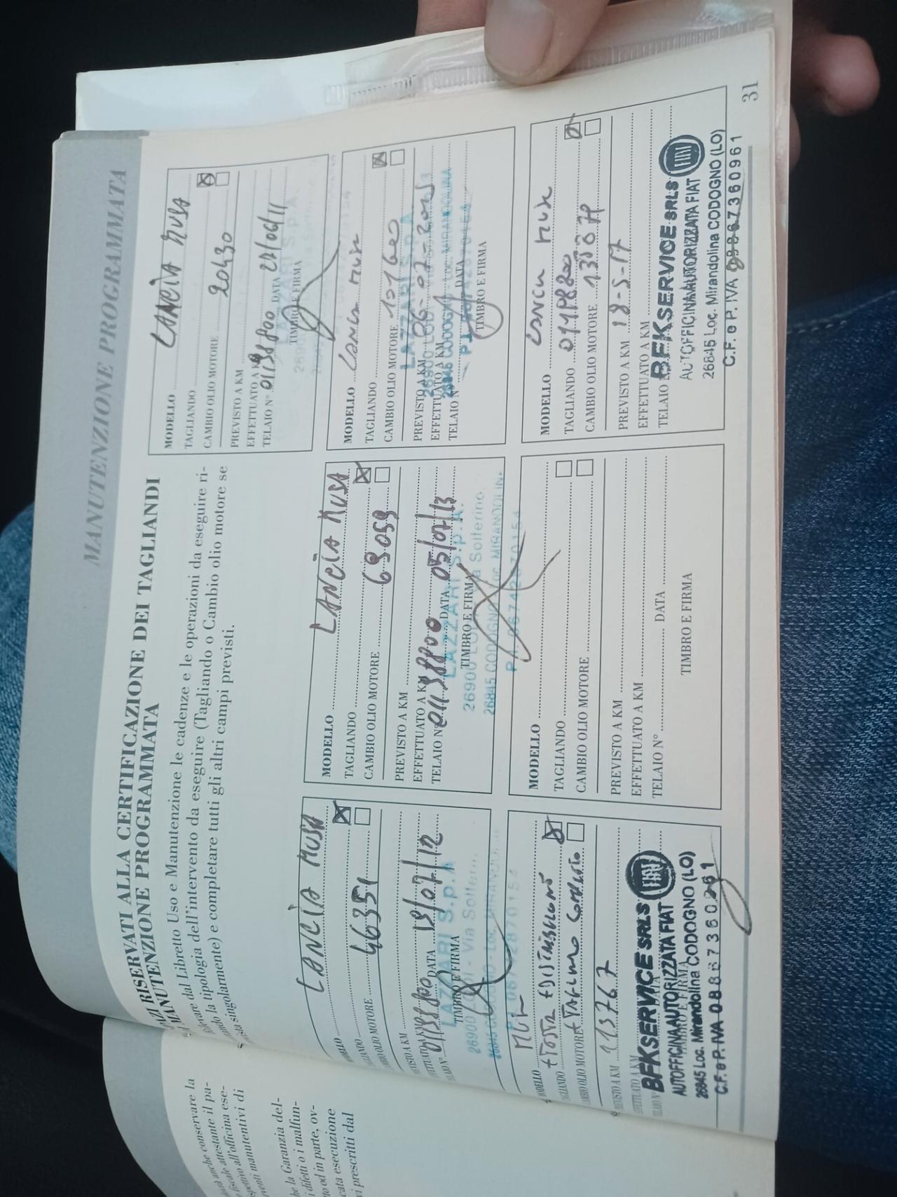Lancia MUSA 1.4 BENZINA UNICO PROPRIETARIO 2010