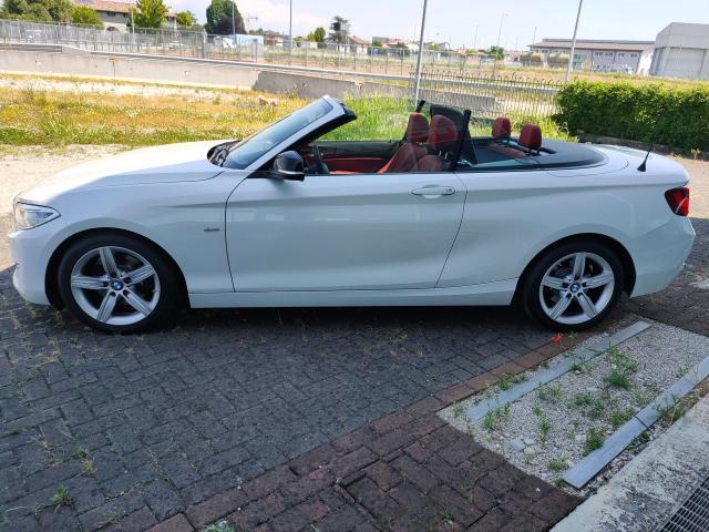 BMW 220 d 190cv Cabrio Sport Automatica, Pelle rossa, Navi