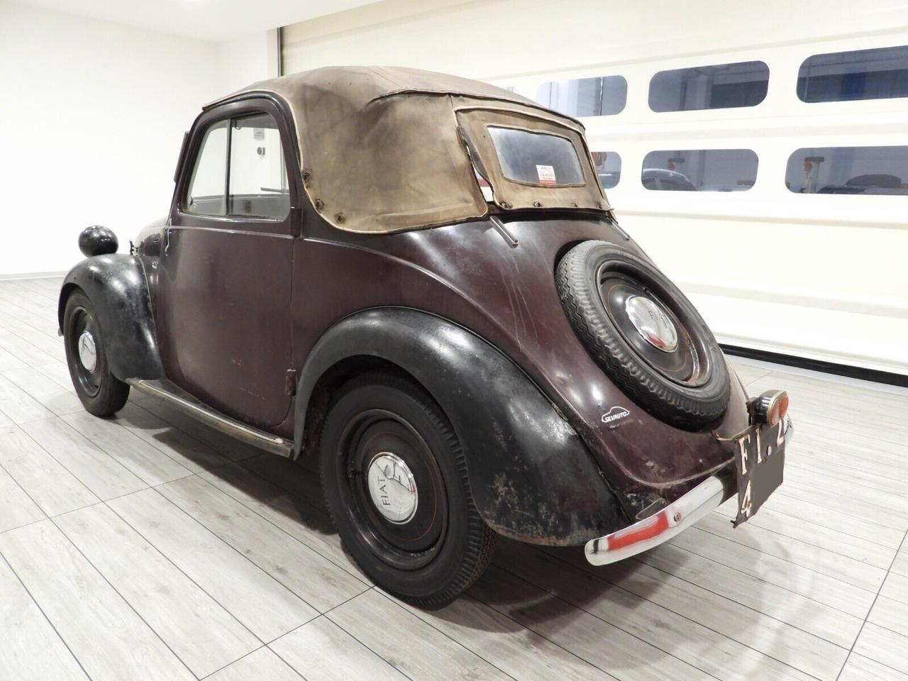 FIAT 500 A TOPOLINO SPIDER ”FUORISERIE” BALESTRA CORTA CARROZZERIA LOTTI (1936)